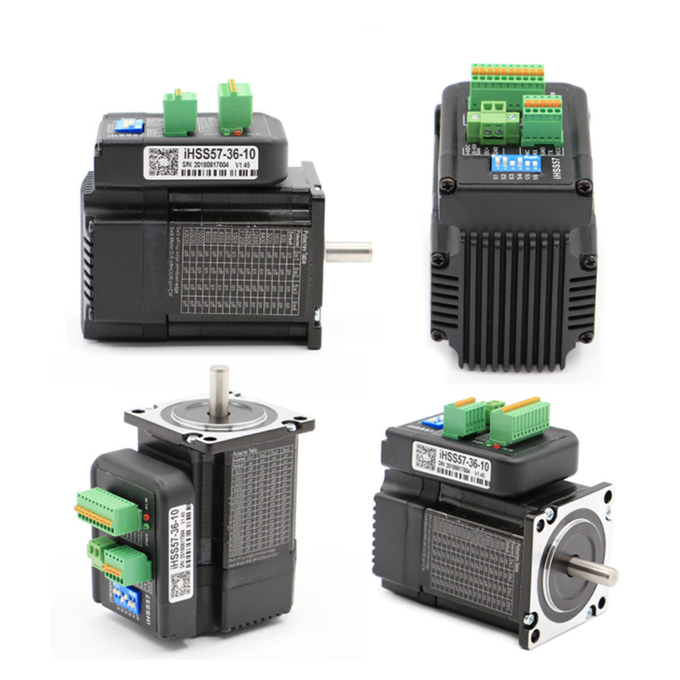 Schrittmotor Endlosschleife Nema24 des schwarzen Körpers 1.8deg 5A 3N.m mit integriertem Fahrer 0